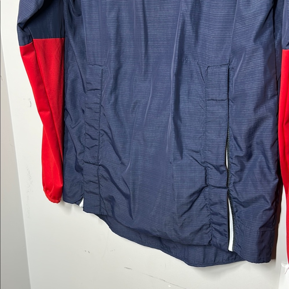 Nike Men's Small Lightweight Player Pullover 1/4 Zip Jacket Navy Blue/Red - Picture 4 of 10